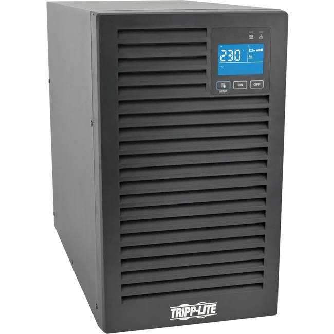 Tripp Lite by Eaton UPS SmartOnline 230V 3kVA 2700W On-Line Double-Conversion UPS Tower Extended Run Network Card Options LCD USB DB9 - Tower - 4.40 Minute Stand-by - 220 V AC, 230 V AC, 240 V AC Output