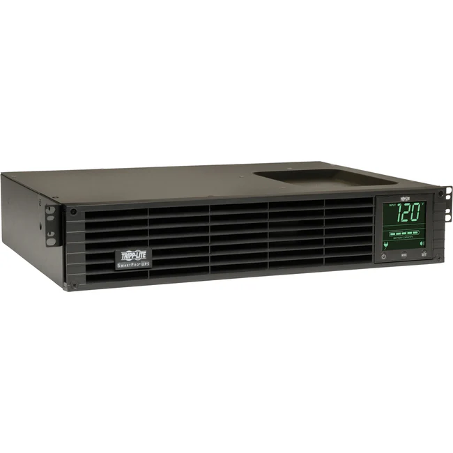 Tripp Lite by Eaton UPS SmartPro 1500VA 1350W 120V Line-Interactive Sine Wave UPS - 8 Outlets Network Card Option LCD USB DB9 2U Rack/Tower - 2U Rack-mountable - 4 Hour Recharge - 4.50 Minute Stand-by - 110 V AC Input - 120 V AC Output - USB - 8 x NEMA 5-