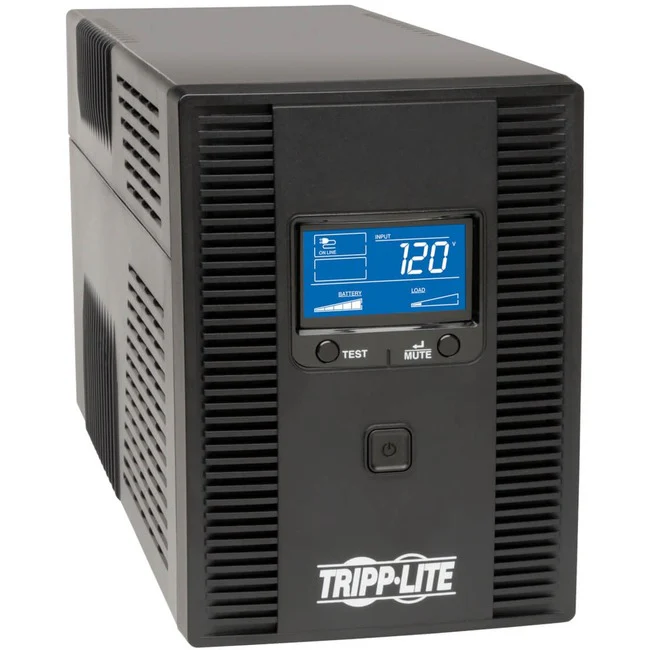 Tripp Lite by Eaton UPS SmartPro 1500VA 900W 120V Line-Interactive Sine Wave UPS - 8 Outlets LCD USB Tower - 2.3 Minute Full Load - 5 x NEMA 5-15R - Surge-protected, 5 x NEMA 5-15R - UPS-protected
