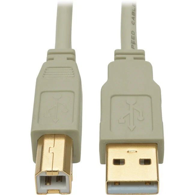 Tripp Lite by Eaton USB 2.0 Hi-Speed A/B Cable (M/M), Beige, 15 ft