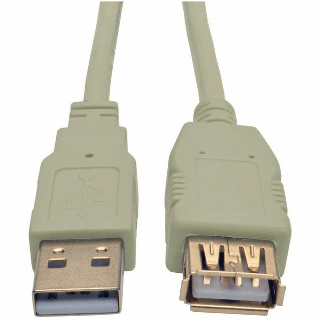 Tripp Lite by Eaton USB 2.0 Hi-Speed Extension Cable (M/F), Beige, 6 ft