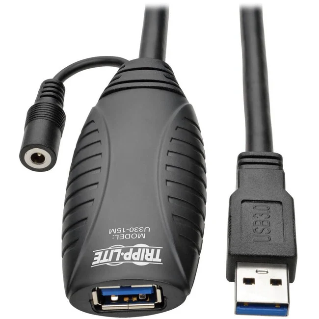 Tripp Lite by Eaton USB 3.0 SuperSpeed Active Extension Repeater Cable (USB-A M/F), 15 m (49 ft.)