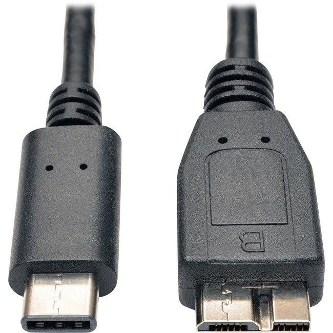 Tripp Lite by Eaton USB 3.1 Gen 2 (10 Gbps) Cable, USB Type-C (USB-C) to USB 3.0 Micro-B (M/M), 3 ft