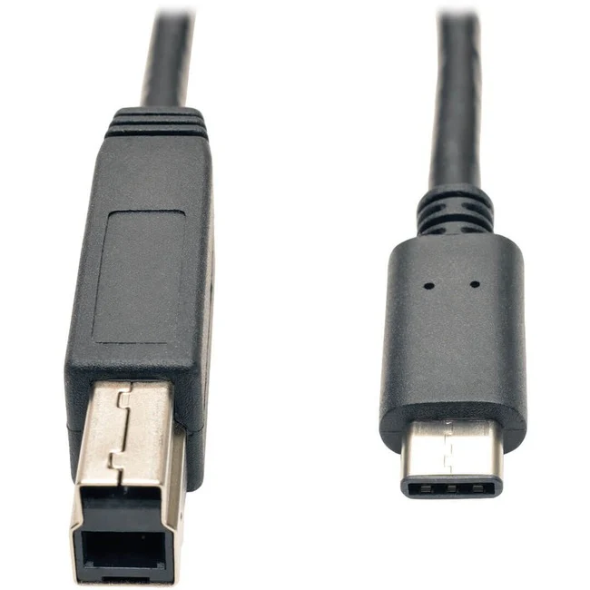 Tripp Lite by Eaton USB 3.1 Gen 2 (10 Gbps) Cable, USB Type-C (USB-C) to USB 3.0 Type-B (M/M), 3 ft