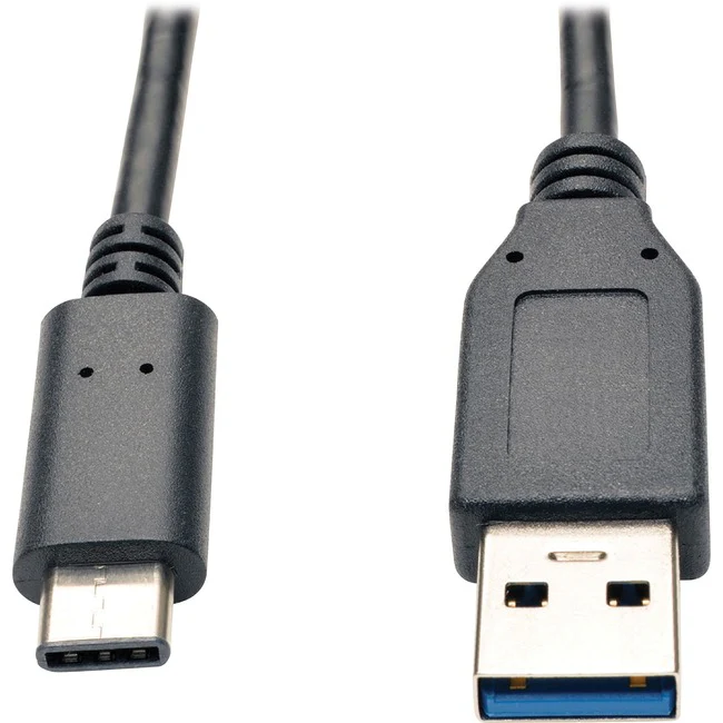 Tripp Lite by Eaton USB 3.1 Gen 2 (10 Gbps) Cable, USB Type-C (USB-C) to USB-A (M/M), 3 ft