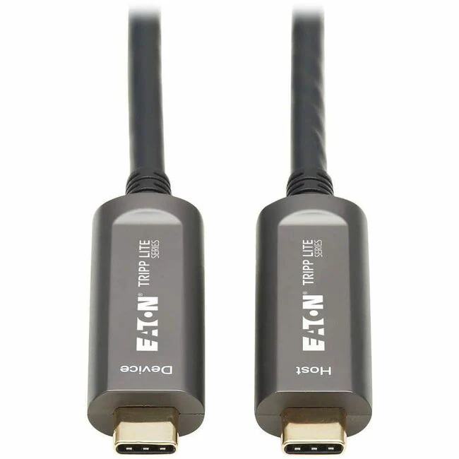 Tripp Lite by Eaton USB 3.2 Gen 2 Fiber Active Optical Cable, M/M, 15 m (49 ft.)