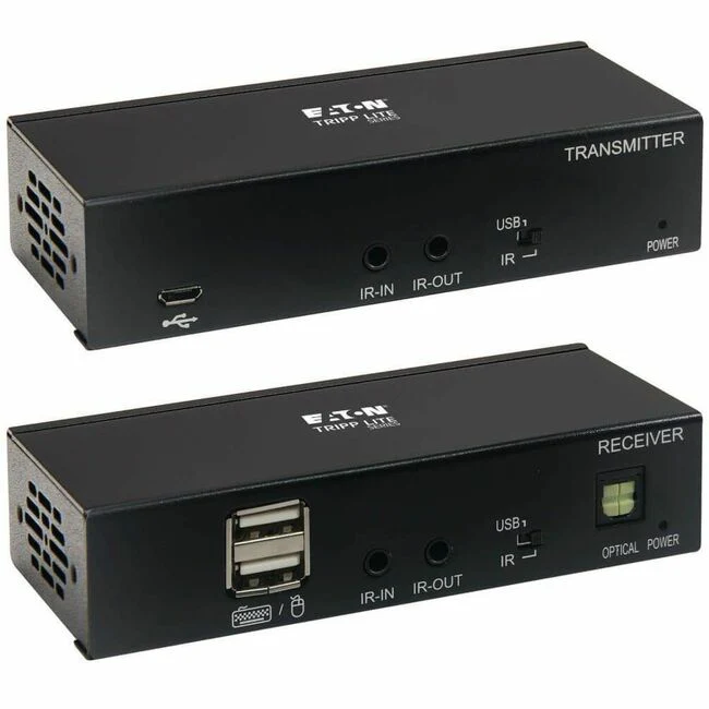 Tripp Lite by Eaton USB-C to HDMI over Cat6 Extender Kit KVM Support 4K 60Hz 4:4:4 USB PoC HDCP 2.2 up to 230 ft. TAA - 2 Computer(s) - 230 ft Range - 4K - 3840 x 2160 Maximum Video Resolution - 2 x Network (RJ-45) - 5 x USB - 2 x HDMI - 120 V AC, 230 V A