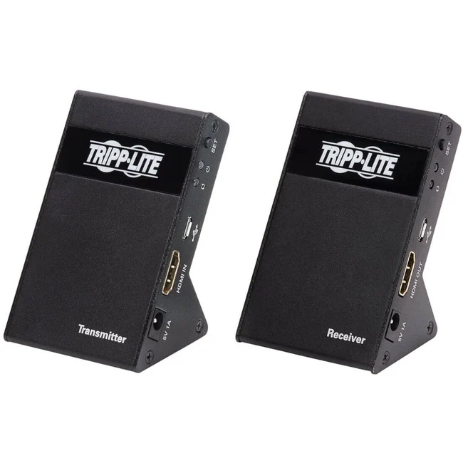 Tripp Lite by Eaton Wireless HDMI Extender Kit Transmitter/Receiver Zero Latency 4K 7.1 Audio HDCP 2.2 Up to 98 ft. (30 m) - 1 Input Device - 1 Output Device - 98 ft Range - 2 x USB - 1 x HDMI In - 1 x HDMI Out - 4K - 3840 x 2160