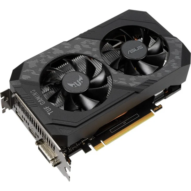 TUF NVIDIA GeForce GTX 1650 Graphic Card - 4 GB GDDR6 - 1.41 GHz Core - 1.62 GHz Boost Clock - 128 bit Bus Width - PCI Express 3.0 - DisplayPort - 1 x DisplayPort - HDMI - DVI
