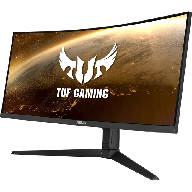 TUF VG34VQL1B 34" Class WQHD Curved Screen Gaming LCD Monitor - 21:9 - Black - 34" Viewable - Vertical Alignment (VA) - LED Backlight - 3440 x 1440 - 16.7 Million Colors - FreeSync Premium - 550 Nit Peak (HDR Mode), Typical - 1 ms MPRT - 165 Hz Refresh Ra