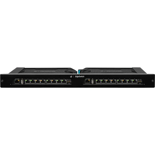 Ubiquiti EdgeSwitch ES-16XP Ethernet Switch - 16 Ports - Manageable - 2 Layer Supported - 150 W Power Consumption - Twisted Pair - 1U High - Rack-mountable