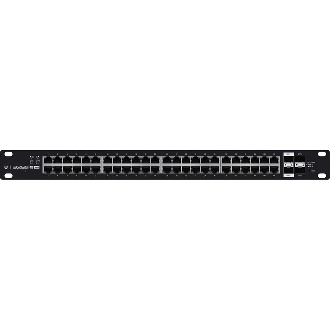 Ubiquiti EdgeSwitch ES-48-500W Layer 3 Switch - 48 Ports - Manageable - 10/100/1000Base-T, 1000Base-X - 3 Layer Supported - 2 SFP Slots - 1U High - Rack-mountable - 1 Year Limited Warranty