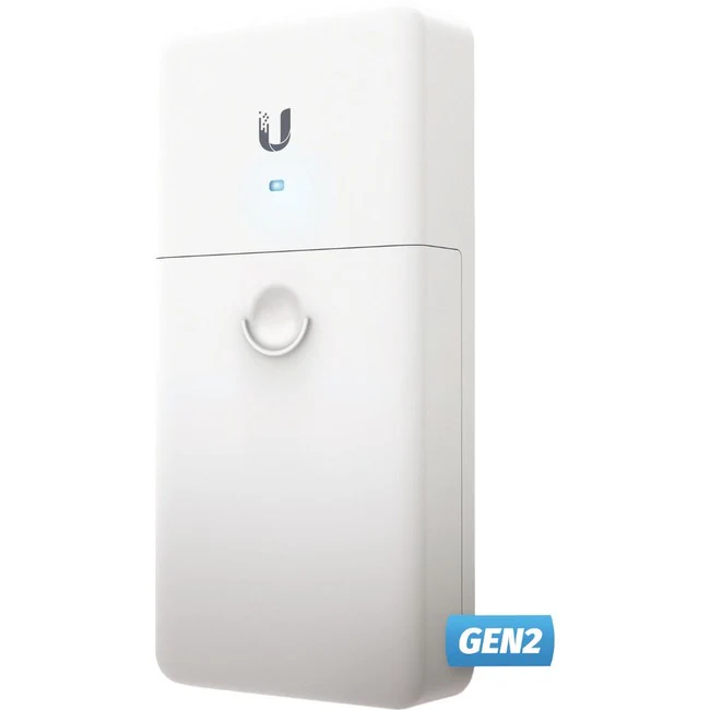 Ubiquiti F-POE-G2 Transceiver/Media Converter - 1 x Network (RJ-45) - 1x PoE (RJ-45) Ports - Gigabit Ethernet - 1000Base-T, 1000Base-X - 1 x Expansion Slots - SFP (mini-GBIC) - 1 x SFP Slots - DC