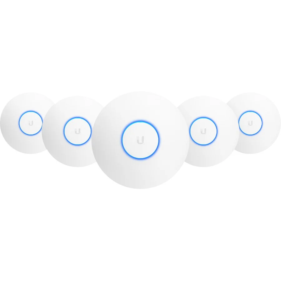 Ubiquiti UniFi nanoHD UAP-nanoHD IEEE 802.11ac 1.99 Gbit/s Wireless Access Point - 2.40 GHz, 5 GHz - MIMO Technology - 1 x Network (RJ-45) - Gigabit Ethernet - Wall Mountable, Ceiling Mountable - 5 Pack