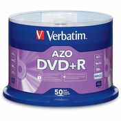 Verbatim DVD Recordable Media - DVD+R - 16x - 4.70 GB - 50 Pack Spindle - 120mm - 2 Hour Maximum Recording Time