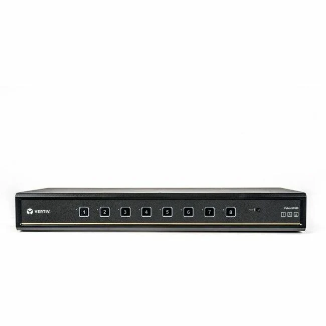 Vertiv Cybex SC900 Secure KVM | Dual Head | 8 Port Universal and DPP | NIAP version 4.0 Certified - Secure Desktop KVM Switches | Secure KVM Switch | Dual Head | NIAP Certified | Secure Keyboard | 2 to 8 Port, Secure Isolated Channels | Running up to UHD