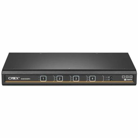 Vertiv Cybex Secure MultiViewer KVM Switch | 4 port | NIAP Approved | Dual AC - Secure Desktop KVM Switches | Secure KVM Switch | Dual Head | NIAP Certified | Secure Keyboard | 4 to 16 Port | 3-Year Full Coverage Factory Warranty - Optional Extended Warra