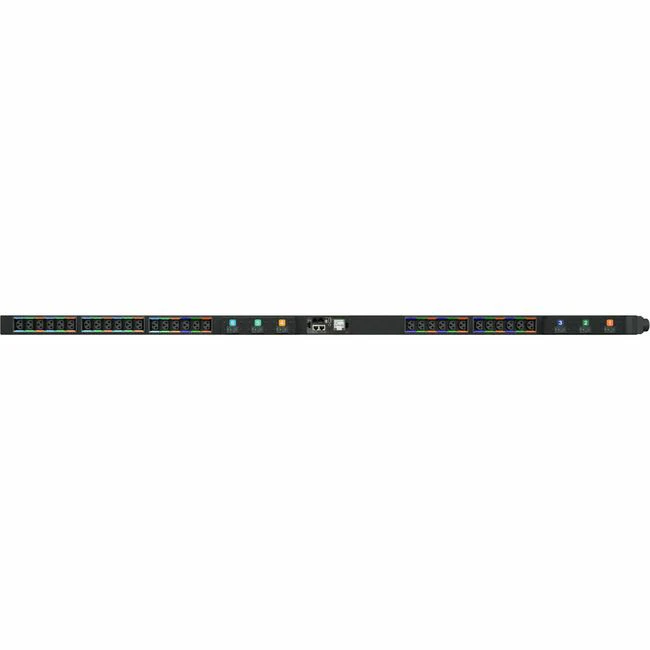 Vertiv Geist Universal Rack PDU with Next-Generation IMD| 32A-63A| 22kW Power Capacity| 208V-415V| (30) Combination C13/C19 outlets | VP4UV0A2 - Redundant Power-Sharing Port | High-Visibility Touchscreen LCD | Internal Orientation Sensor | Security Enhanc