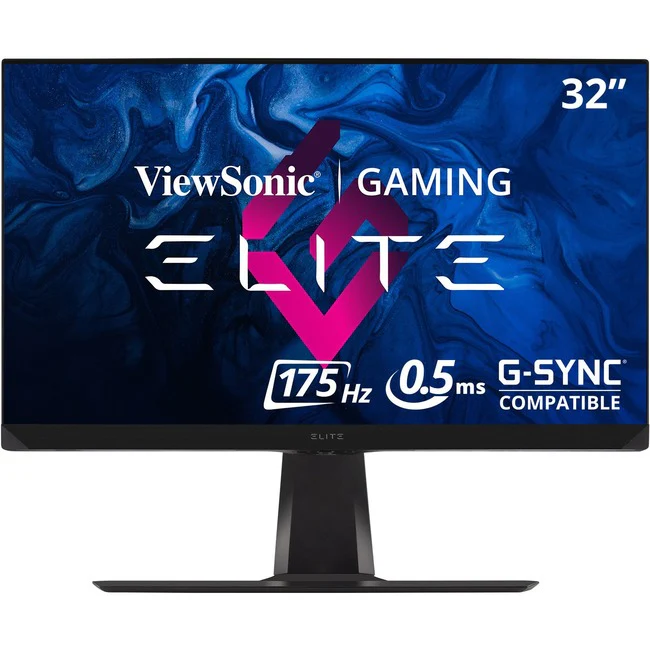 ViewSonic ELITE XG320Q 32 Inch 1440p 0.5ms 175Hz Gaming Monitor with GSYNC Compatible, HDR600, 99% AdobeRGB, HDMI, DisplayPort and Advanced Ergonomics for Esports - ELITE XG320Q - 1440p 0.5ms 175Hz Gaming Monitor G-Sync Compatible, HDR600, AdobeRGB - 400