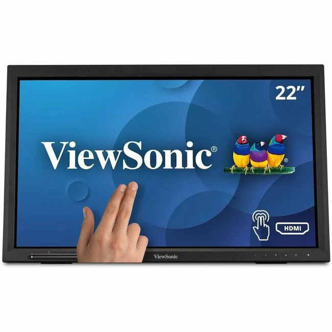 ViewSonic TD2223 22 Inch 1080p 10-Point Multi IR Touch Screen Monitor with Eye Care HDMI, VGA, DVI and USB Hub - TD2223 - 1080p 10-Point Multi IR Touch Screen Monitor with Eye Care, HDMI, VGA, DVI, USB - 250 cd/m² - 22"