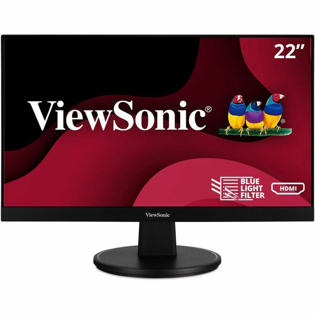ViewSonic VA2256-MHD 22 Inch IPS 1080p Monitor with Ultra-Thin Bezels, HDMI, DisplayPort and VGA Inputs for Home and Office - VA2256-MHD - IPS 1080p Monitor with Ultra-Thin Bezels, HDMI, DisplayPort and VGA - 250 cd/m² - 22"
