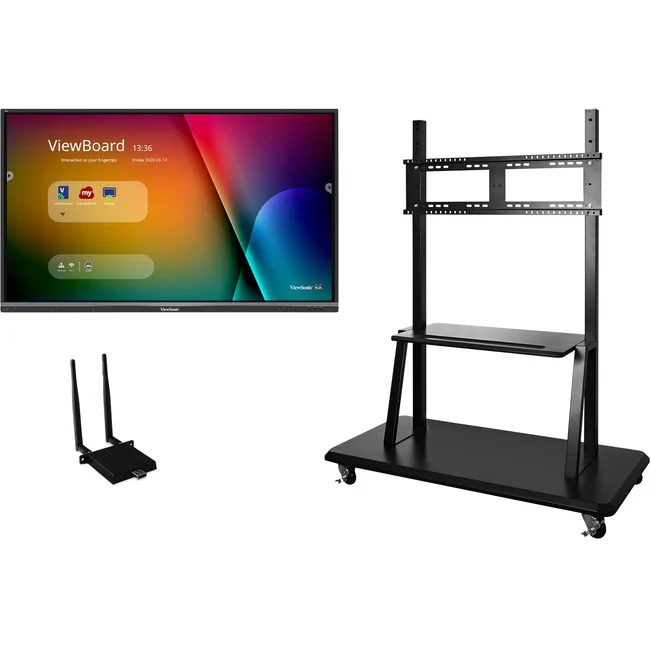 ViewSonic ViewBoard IFP5550-E2 - 4K Interactive Display with WiFi Adapter and Mobile Trolley Cart - 350 cd/m2 - 55" - ViewBoard IFP5550-E2 - 4K Interactive Display with WiFi Adapter and Mobile Trolley Cart - 350 cd/m2 - 55"