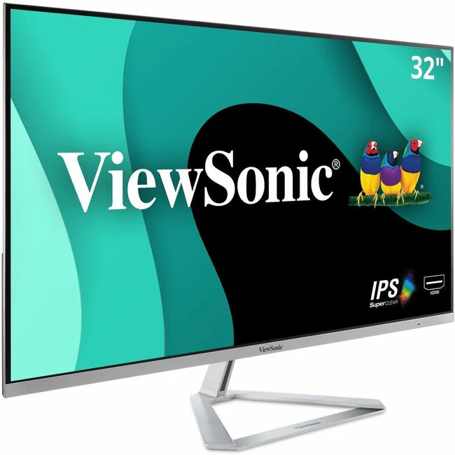 ViewSonic VX3276-MHD 32 Inch 1080p Widescreen IPS Monitor with Ultra-Thin Bezels, Screen Split Capability HDMI and DisplayPort - VX3276-MHD - 1080p Widescreen IPS Monitor with HDMI and DisplayPort - 250 cd/m² - 32"