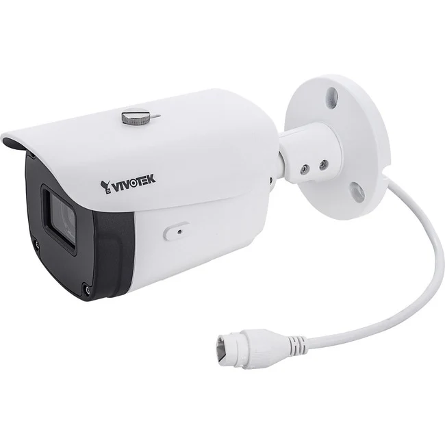 Vivotek IB9388-HT 5 Megapixel Outdoor HD Network Camera - Bullet - TAA Compliant - 98.43 ft Night Vision - H.265, H.264, MJPEG - 2560 x 1920 - 2.80 mm Zoom Lens - 4.3x Optical - 20 fps - CMOS - Pole Mount, Corner Mount, Junction Box Mount