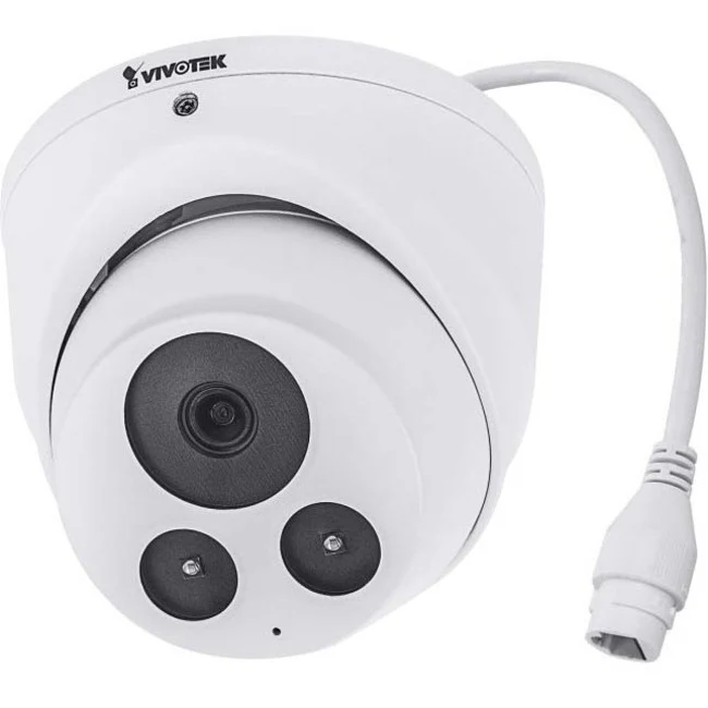 Vivotek IT9380-HF3 5 Megapixel HD Network Camera - Dome - White - 98.43 ft Night Vision - H.265, H.264, MJPEG - 2560 x 1920 - 3.60 mm Fixed Lens - 20 fps - CMOS - Junction Box Mount - Water Resistant, Weather Proof, Vandal Proof