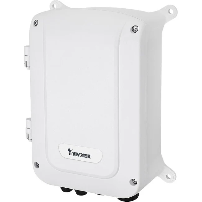 Vivotek Outdoor Unmanaged PoE Switch - 6 Ports - TAA Compliant - 2 Layer Supported - Modular - 2 SFP Slots - Twisted Pair, Optical Fiber - Surface Mount, Pole Mount, Corner Mount