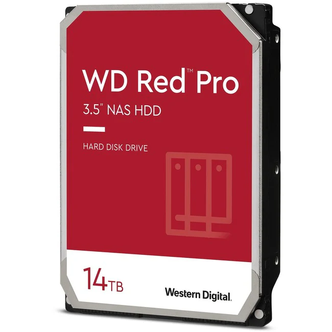 WD Red Pro WD141KFGX 14 TB Hard Drive - 3.5" Internal - SATA (SATA/600) - Conventional Magnetic Recording (CMR) Method - NAS Device Supported - 7200rpm - 5 Year Warranty
