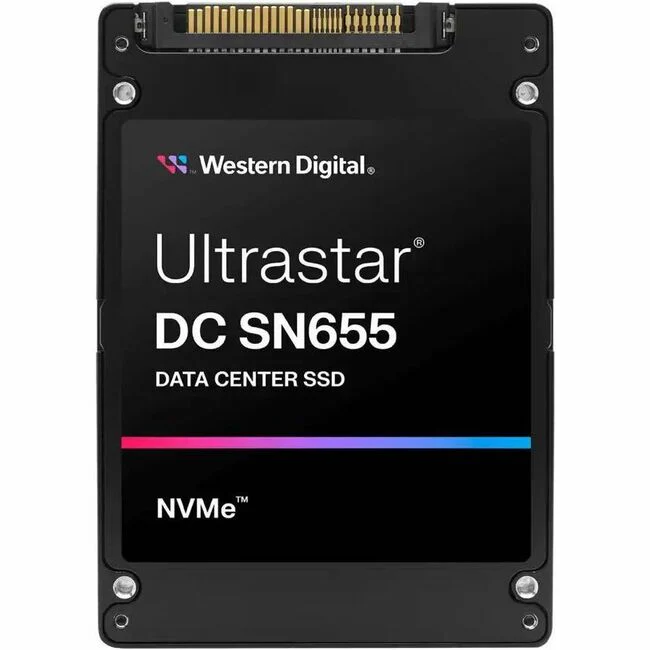 WD Ultrastar DC SN655 WUS5EA1A1ESP7E4 15.36 TB Solid State Drive - U.3 15 mm Internal - PCI Express NVMe (PCI Express NVMe 4.0 x4) - Read Intensive - Server Device Supported - 1 DWPD - 28672 TB TBW - 6800 MB/s Maximum Read Transfer Rate