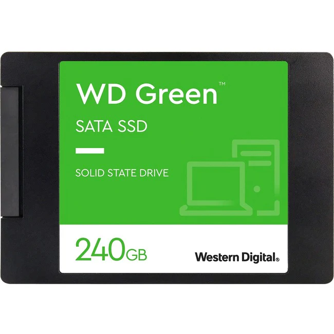 Western Digital Green WDS240G2G0A 240 GB Solid State Drive - 2.5" Internal - SATA (SATA/600) - Notebook, Desktop PC Device Supported - 545 MB/s Maximum Read Transfer Rate - 3 Year Warranty
