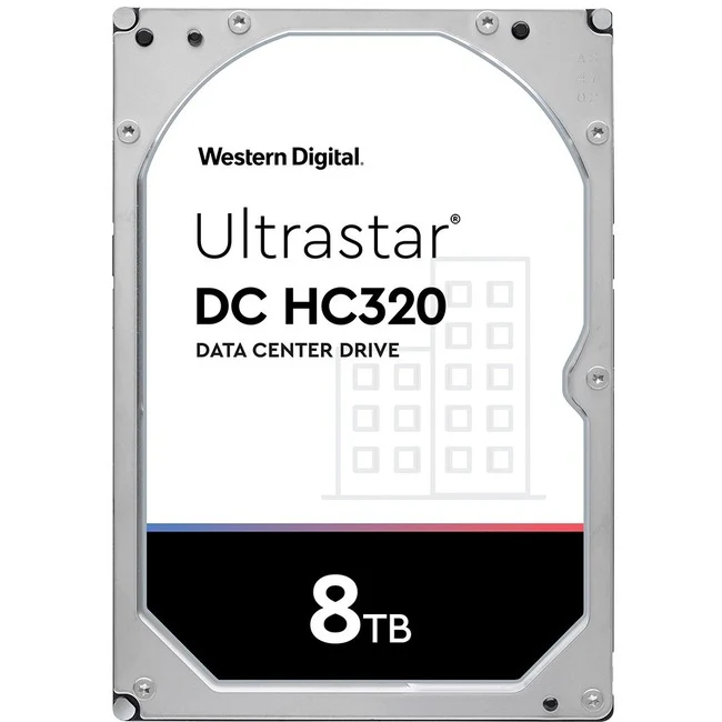 Western Digital Ultrastar DC HC320 HUS728T8TAL4205 8 TB Hard Drive - 3.5" Internal - SAS (12Gb/s SAS) - Server Device Supported - 7200rpm - 5 Year Warranty