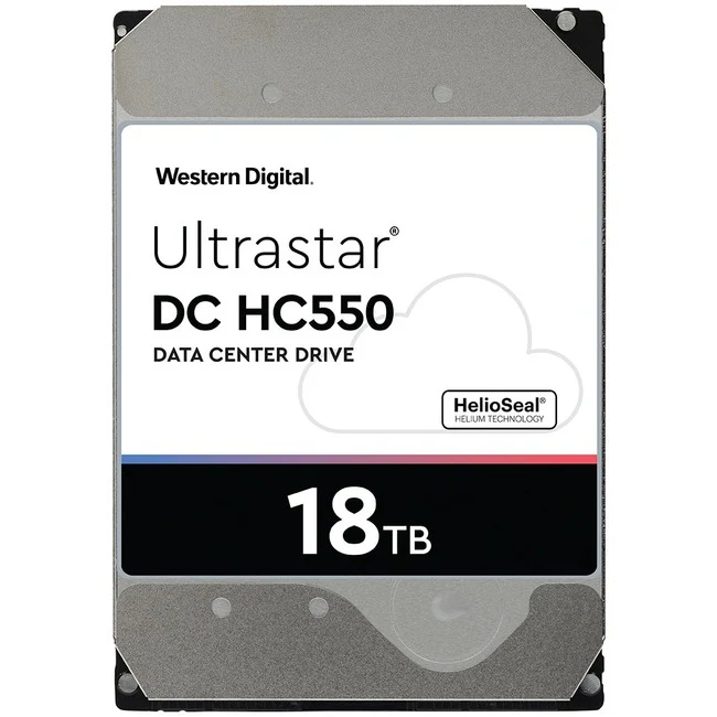 Western Digital Ultrastar DC HC550 18 TB Hard Drive - 3.5" Internal - SATA - 7200rpm - 5 Year Warranty