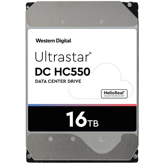 Western Digital Ultrastar DC HC550 WUH721816AL5201 16 TB Hard Drive - 3.5" Internal - SAS (12Gb/s SAS) - 7200rpm - 5 Year Warranty