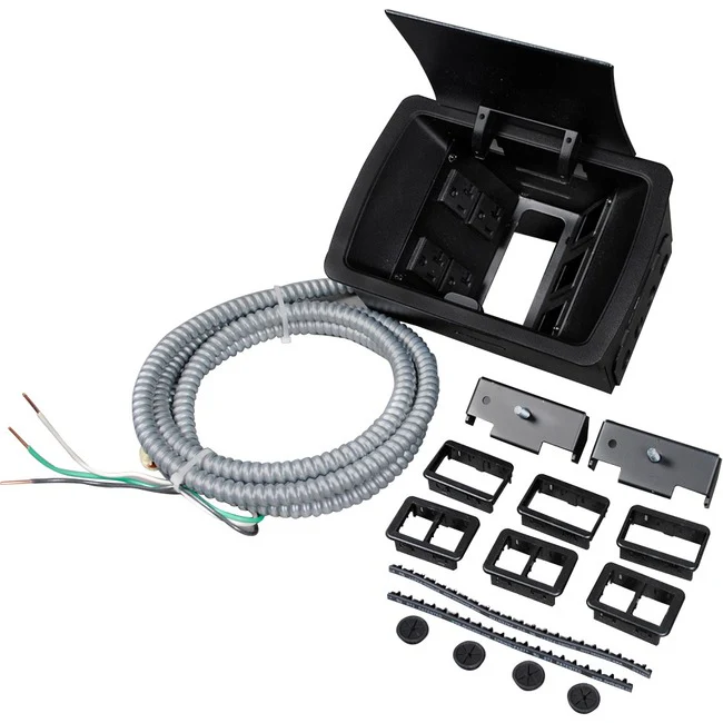 Wiremold deQuorum Field-Wired Unit - 20 A Flush Mount