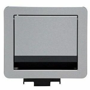 Wiremold InteGreat All Power Table Box, Cord Ended, Aluminum - 6 x Power Receptacles Recessed Mount - Anodized Aluminum - 1 Pack