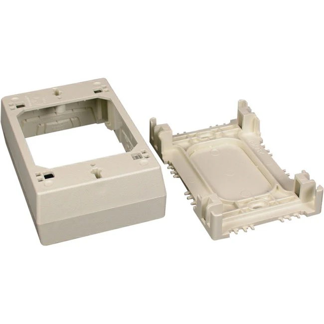 Wiremold / Legrand 400/800/2300/2300D Series One-Gang Device Box, Ivory
