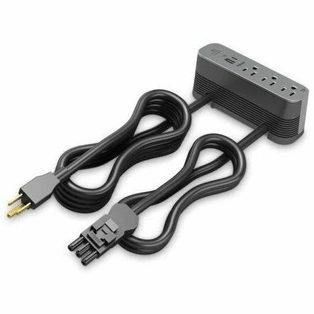 Wiremold ModPower Series - Primary Unit On Surface - 10ft Cord - Magnesium - 3 x Power Receptacles - 125 V AC / 15 A Tabletop, Surface Mount, Under Table, Screw Mount - Magnesium
