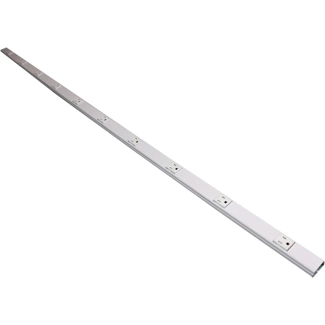 Wiremold Plugmold 2000TR 6-Outlet Power Strip - 6 x AC Power - 15 A Current - Gray