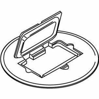 Wiremold Rachet-Pro Series Brass GFI Receptacle Cover Plate