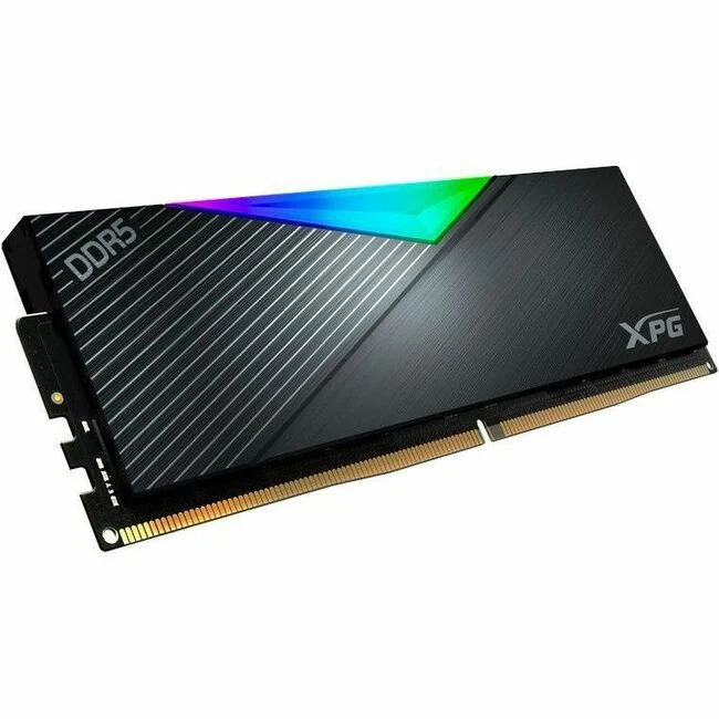 XPG LANCER AX5U6400C3216G-CLARWH 16GB DDR5 SDRAM Memory Module - 16 GB (1 x 16GB) - RGB - DDR5-6400/PC5-51200 DDR5 SDRAM - 6400 MHz Single-rank Memory - CL32 - 1.40 V - ECC - Unbuffered - 288-pin - DIMM - Lifetime Warranty