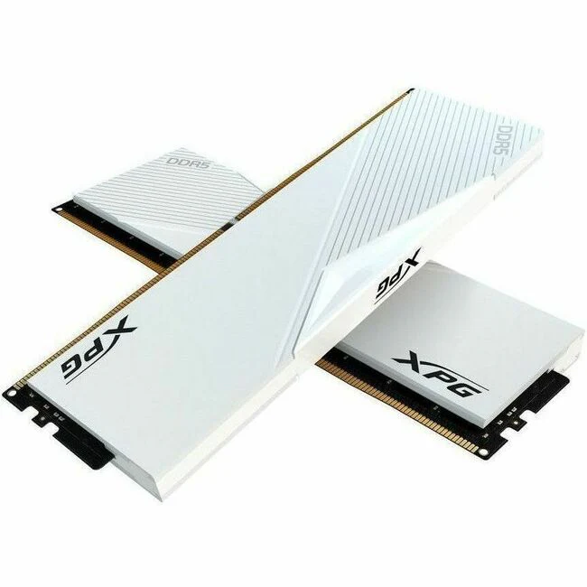 XPG LANCER AX5U6400C3232G-DCLARWH 64GB (2 x 32GB) DDR5 SDRAM Memory Kit - For Desktop PC - 64 GB (2 x 32GB) - RGB - DDR5-6400/PC5-51200 DDR5 SDRAM - 6400 MHz Dual-rank Memory - CL32 - 1.40 V - ECC - Unbuffered - 288-pin - DIMM - Lifetime Warranty