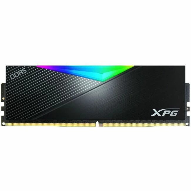 XPG LANCER AX5U7200C3416G-CLARBK 16GB DDR5 SDRAM Memory Module - For Desktop PC, Motherboard - 16 GB - DDR5-7200/PC5-57600 DDR5 SDRAM - 7200 MHz Single-rank Memory - CL34 - 1.40 V - Unbuffered - 288-pin - DIMM - Lifetime Warranty
