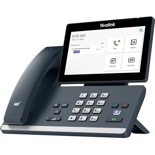 Yealink MP58-SFB IP Phone - Corded/Cordless - Corded - Desktop - Classic Gray - VoIP - 2 x Network (RJ-45) - PoE Ports