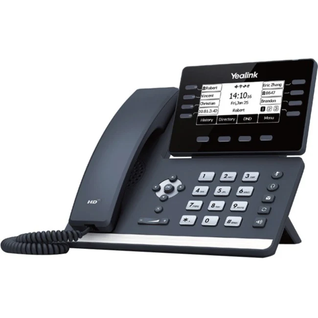 Yealink SIP-T53 IP Phone - Corded - Corded - Wall Mountable, Desktop - Classic Gray - VoIP - 2 x Network (RJ-45) - PoE Ports