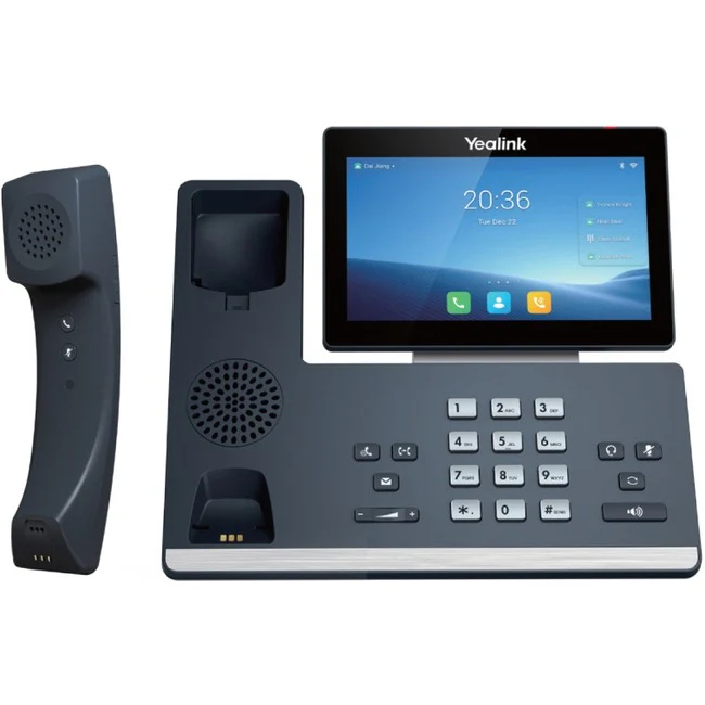 Yealink T58W Pro IP Phone - Corded/Cordless - Corded/Cordless - Bluetooth, Wi-Fi, DECT - Wall Mountable, Tabletop - Classic Gray - VoIP - IEEE 802.11a/b/g/n - 2 x Network (RJ-45) - PoE Ports