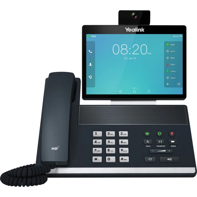 Yealink VP59 IP Phone - Corded - Corded/Cordless - Wi-Fi, Bluetooth - Desktop - Classic Gray - VoIP - IEEE 802.11a/b/g/n/ac - 2 x Network (RJ-45) - PoE Ports