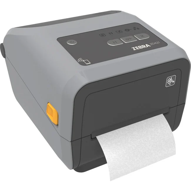 Zebra ZD421c Desktop Thermal Transfer Printer - Monochrome - Label/Receipt Print - Ethernet - USB - USB Host - Bluetooth - Near Field Communication (NFC) - US - Real Time Clock - 4.09" Print Width - 4.02 in/s Mono - 300 dpi - 4.65" Label Width - 39.02" La